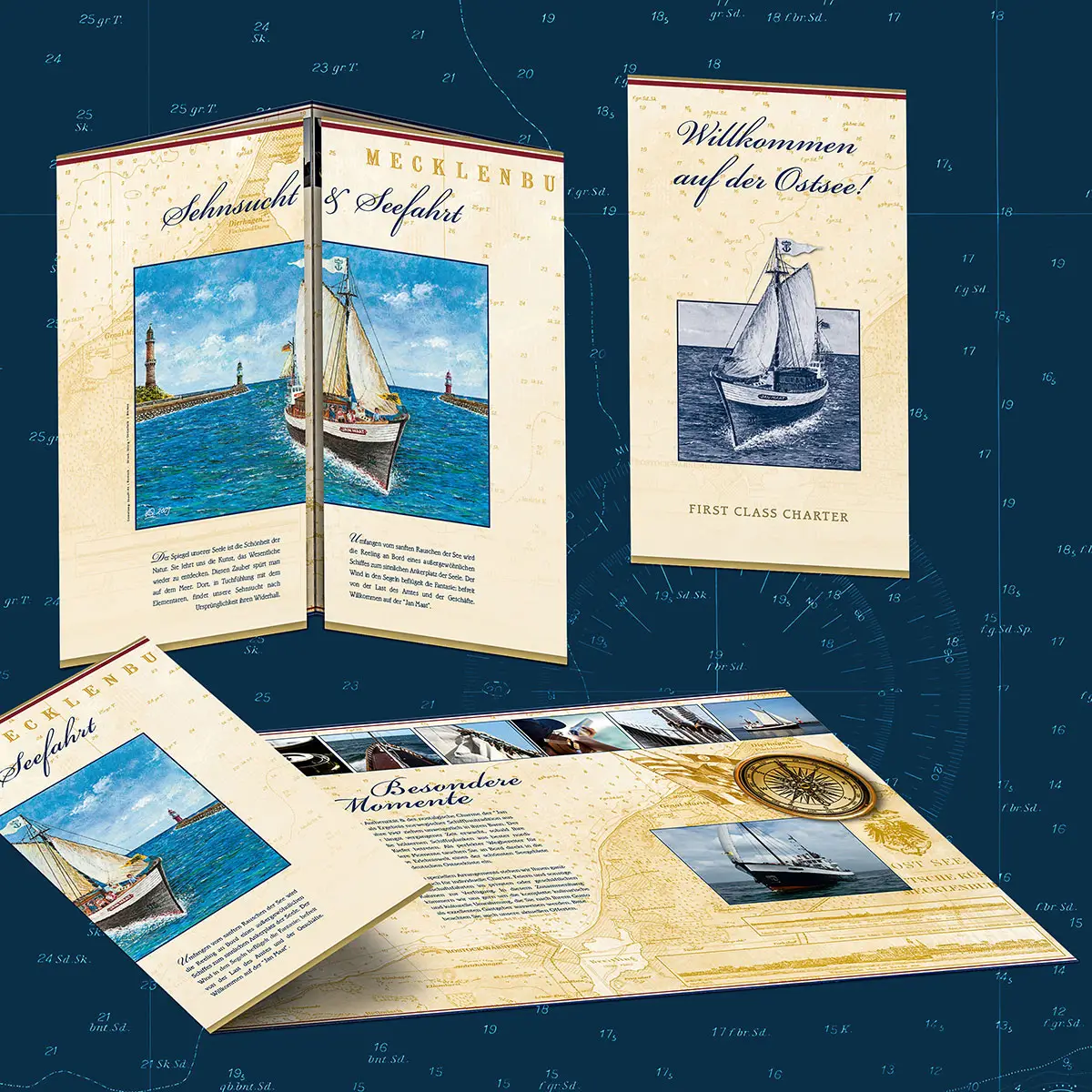 First Class Charter – Prospekte »Willkommen auf der Ostsee!« maritim.