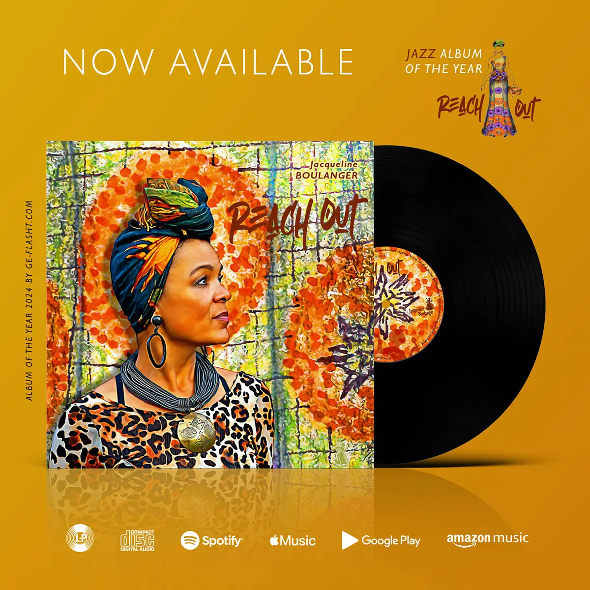 Jacqueline Boulanger – Album »Reach Out« (LP/CD) – Cover-Artwork.