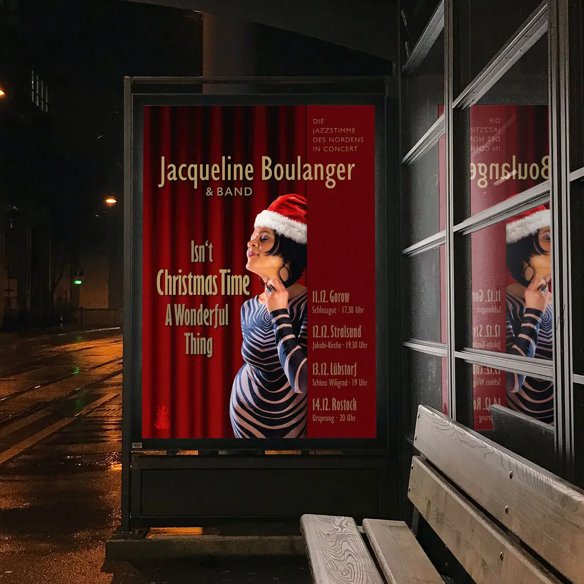 Jacqueline Boulanger – Tour-Plakat »Isn’t Christmas Time a Wonderful Thing«