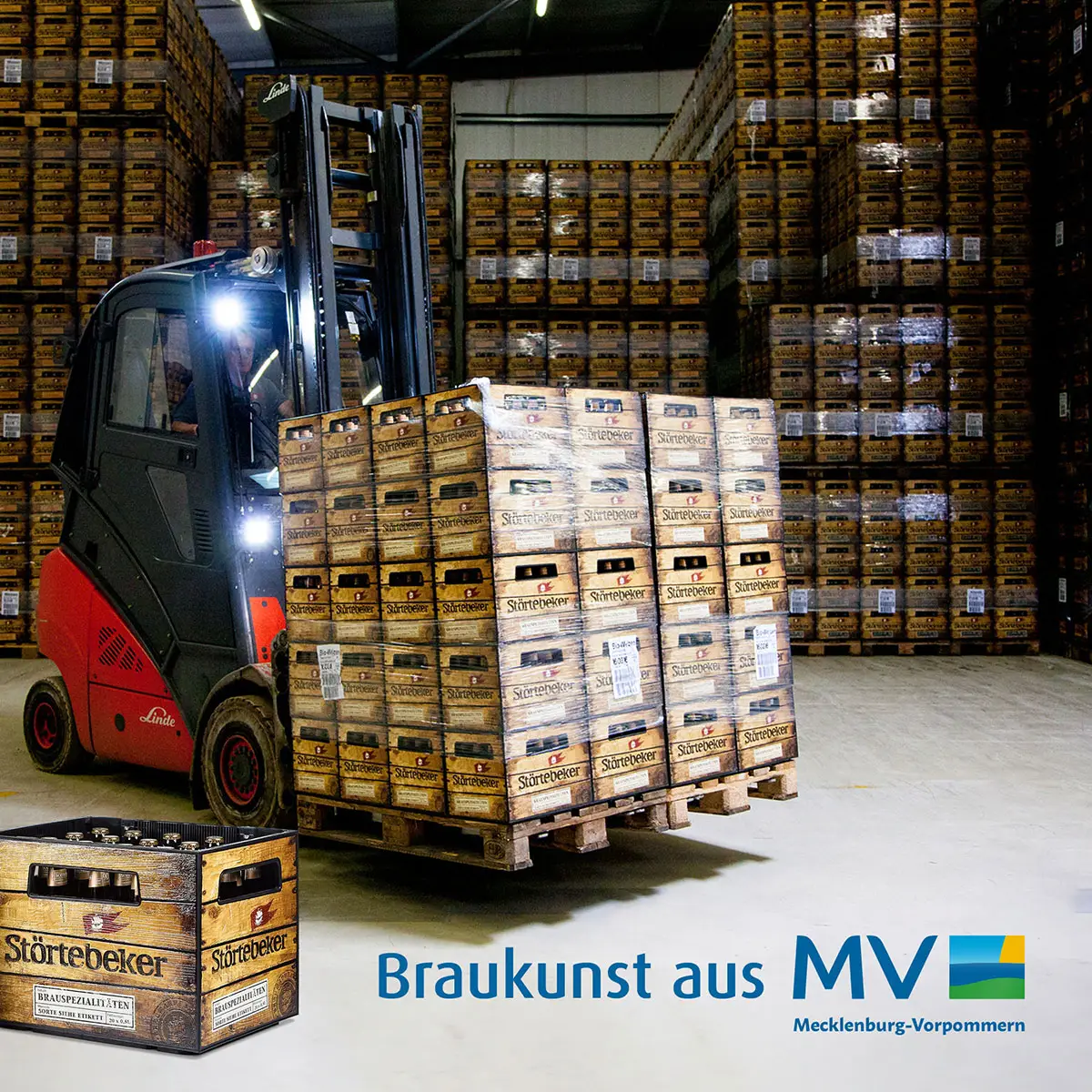 Störtebeker Braumanufaktur – Logistikmotiv »Braukunst aus MV«