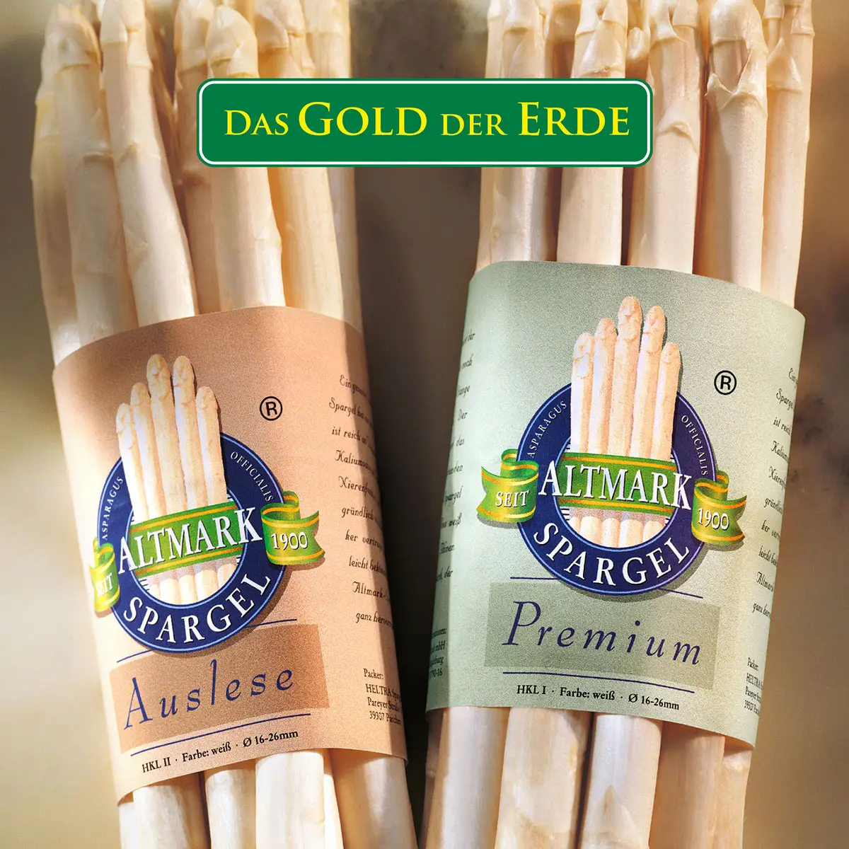 Lebensmitteletiketten – Weißer Spargel »Auslese« & »Premium«