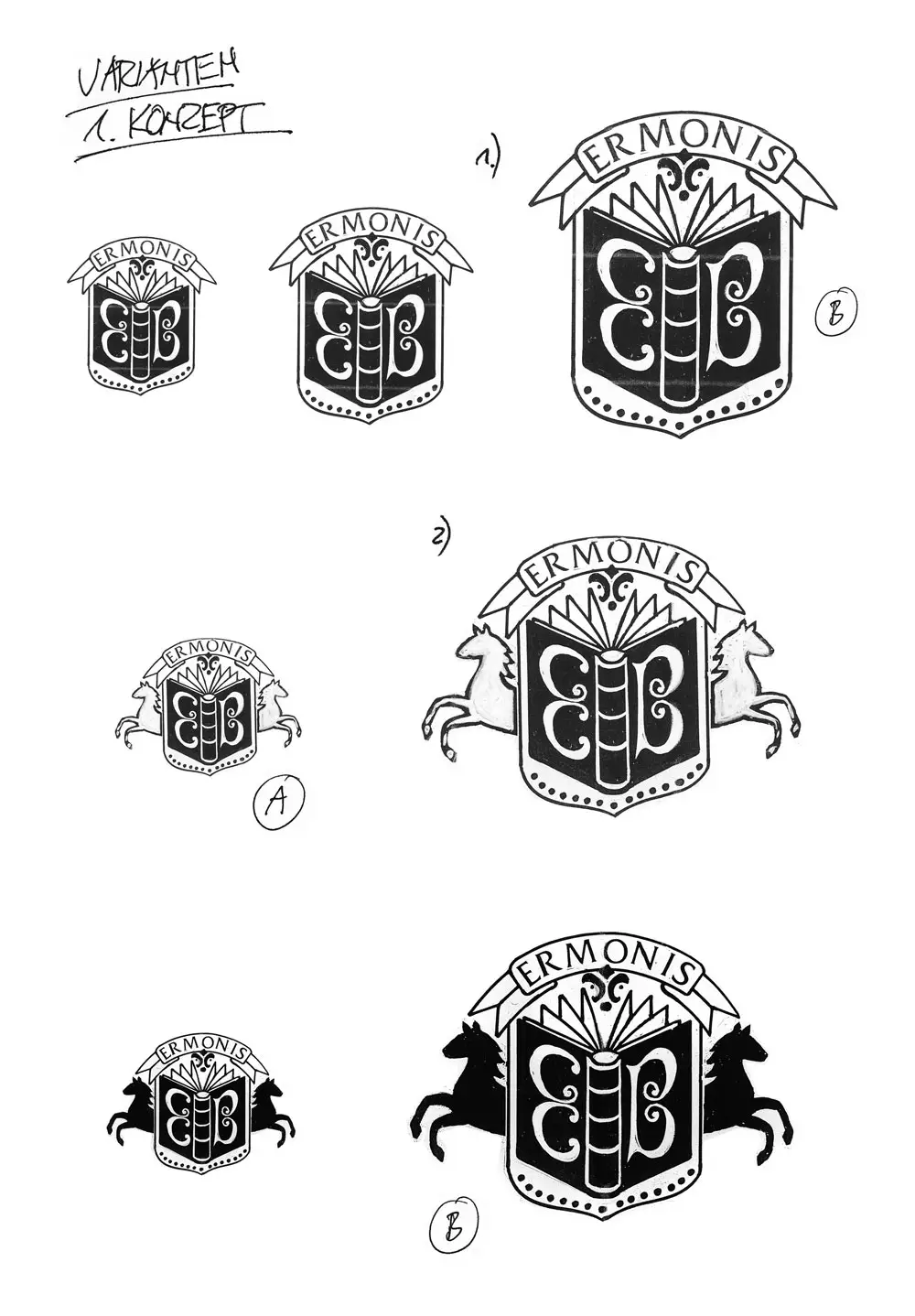 ERMONIS Logo-Skizze 09 – 2. Konzept ausarbeiten.