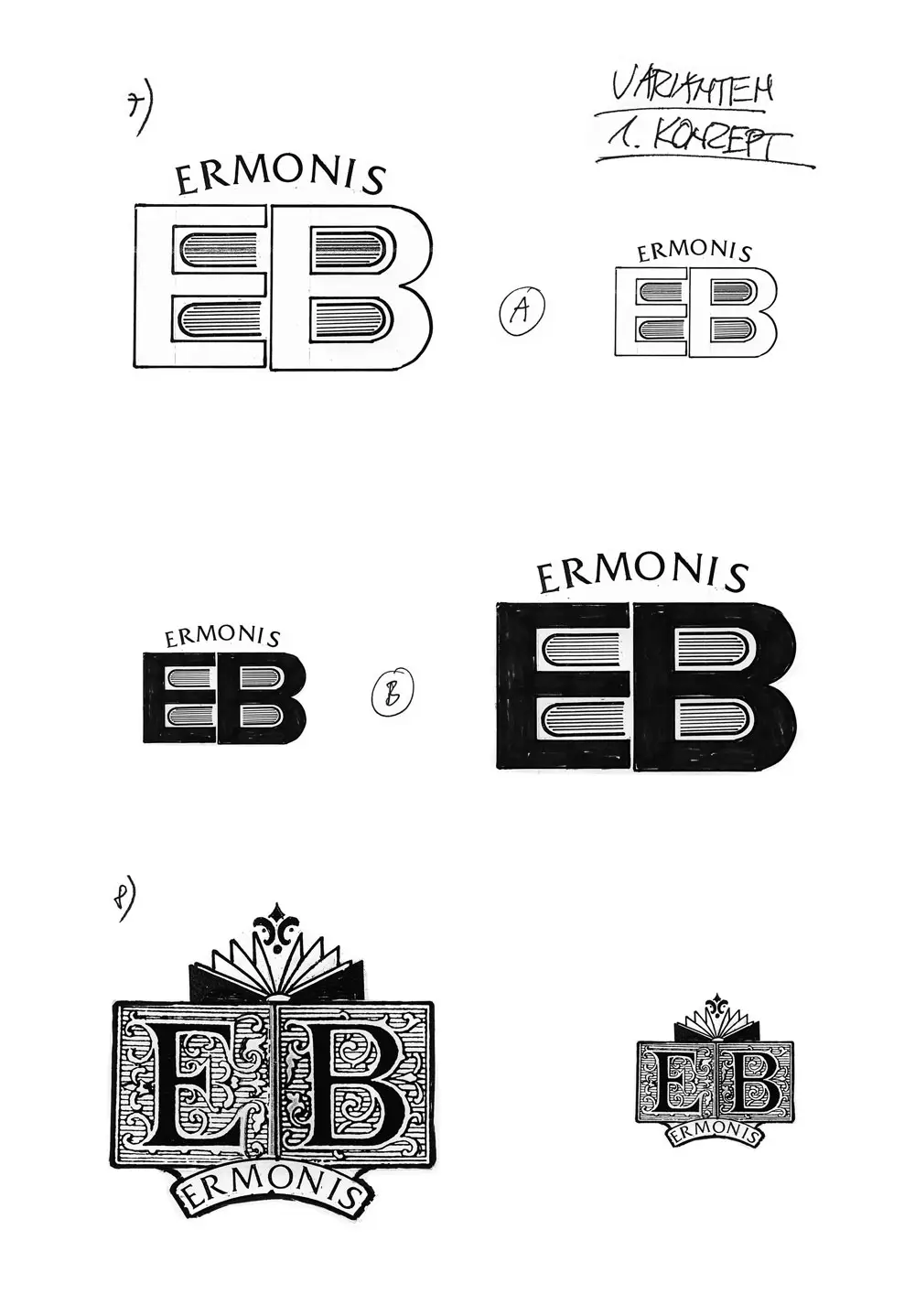 ERMONIS Logo-Skizze 11 – Layout mit Zitat/Claim.