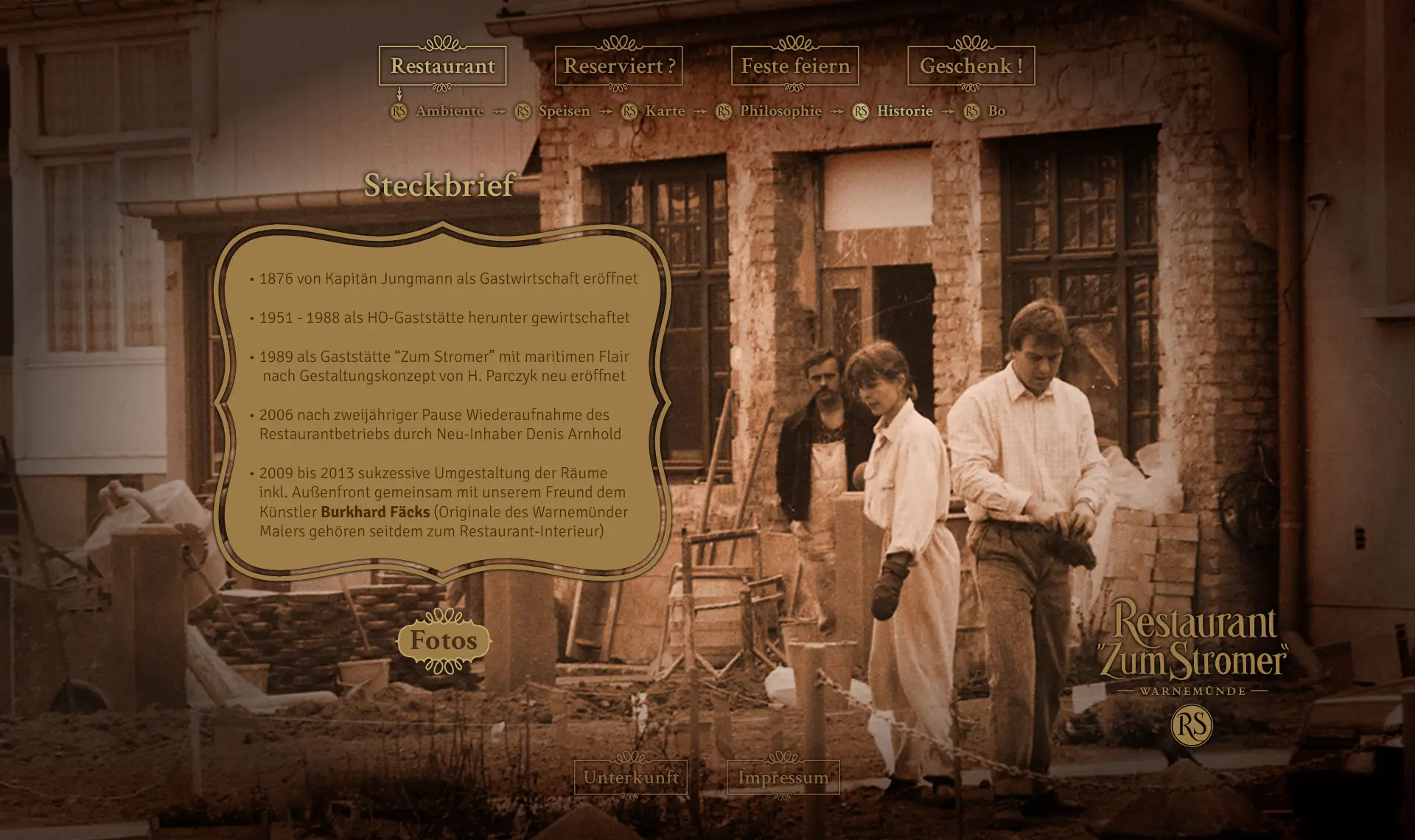 Historie & Steckbrief des ‚Stromer‘: Entwicklung seit 1842, Räume & Außenfront, Fotogalerie.