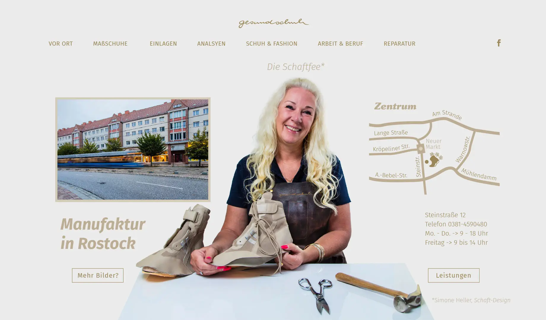 Filialseite Rostock: Steinstraße 12 – Leistungen & Kontakt.