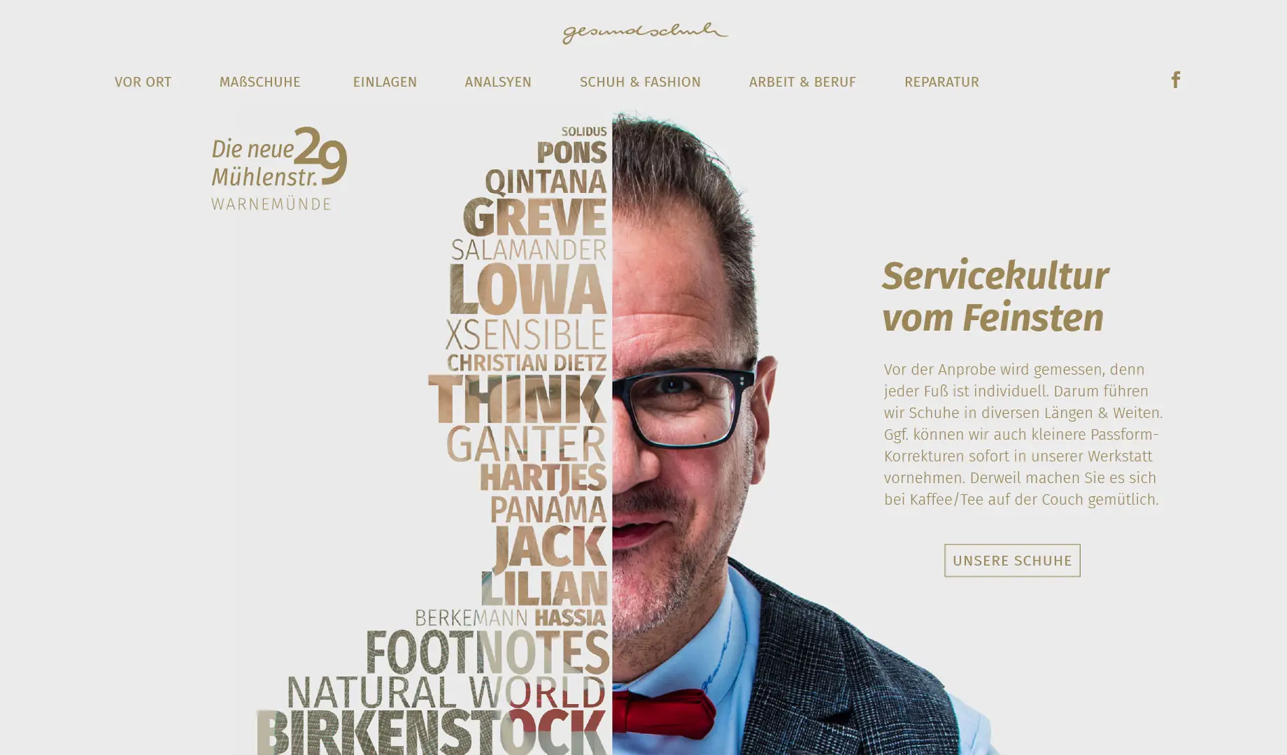 Servicekultur: Fußmessung & Passform-Checks – Markenliste und Standorthinweise.