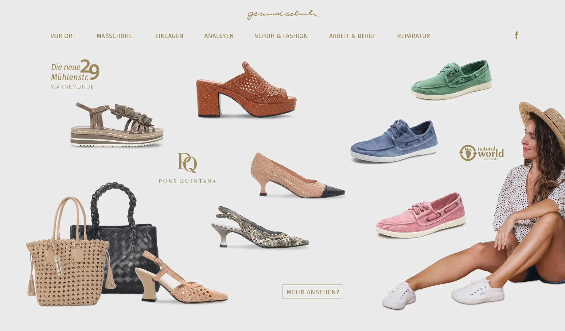 Sortiment & Services im Überblick – u. a. Pons Quintana, Natural World.